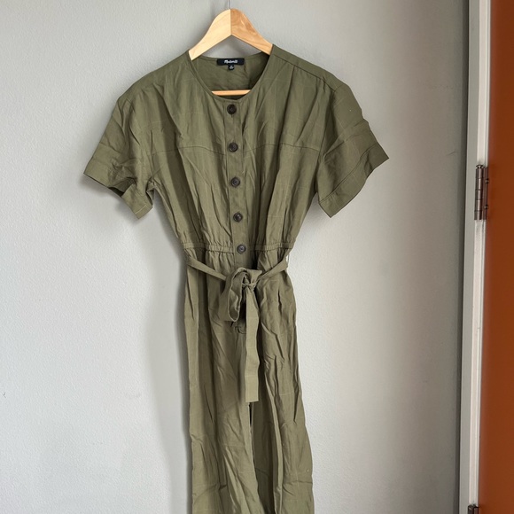 Madewell Short-Sleeve Belted Jumpsuit - Picture 4 of 5